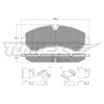 TOMEX Brakes Bremsbelagsatz, Scheibenbremse